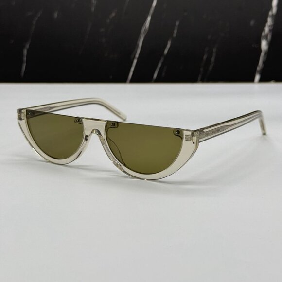 NEW SAINT LAURENT SL563 003 CLEAR GREEN WOMEN SUNGLASSES SAINT LAURENT SL563 003 - Picture 5 of 12
